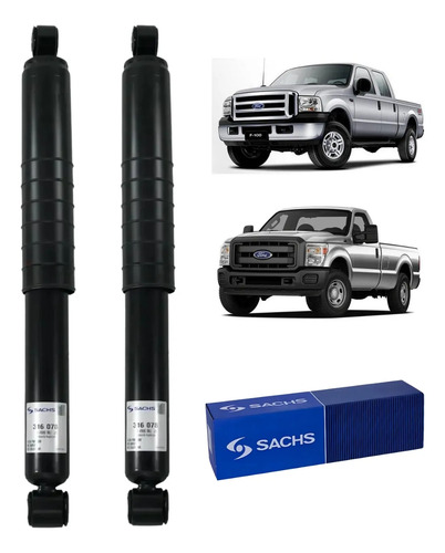 Kit X2 Amortiguadores Traseros Sachs Ford F100 Duty 4x4 — foto 1 de 1
