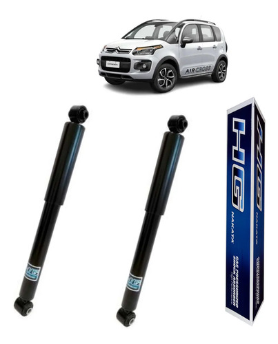 Kit 2 Amortiguador Traseros Nakata Citroen C3 Aircross 2008 — foto 1 de 1