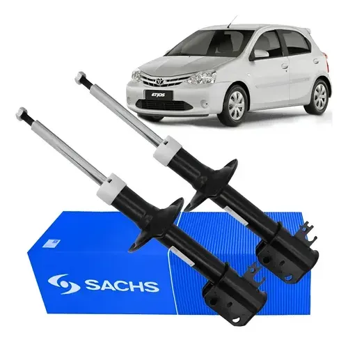 Kit 2 Amortiguadores Delantero P/ Toyota Etios Sachs Desd 13 — foto 1 de 1
