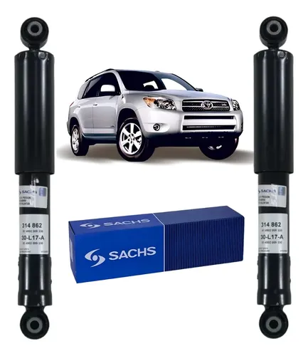 Kit X2 Amortiguadores Traseros Sachs Toyota Rav4 Desde 2007 — foto 1 de 1