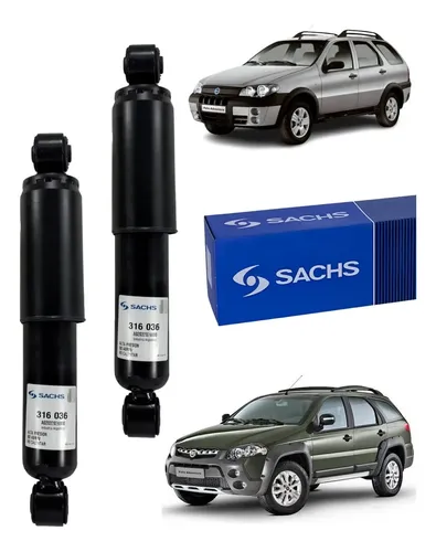 Kit 2 Amortiguadores Traseros Sachs Palio Adventure Locker — foto 1 de 1