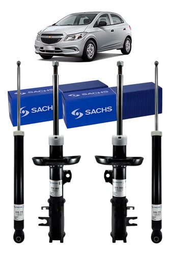 Kit Cuatro Amortiguadores Sachs Chevrolet Onix Desde 2013 — foto 1 de 1