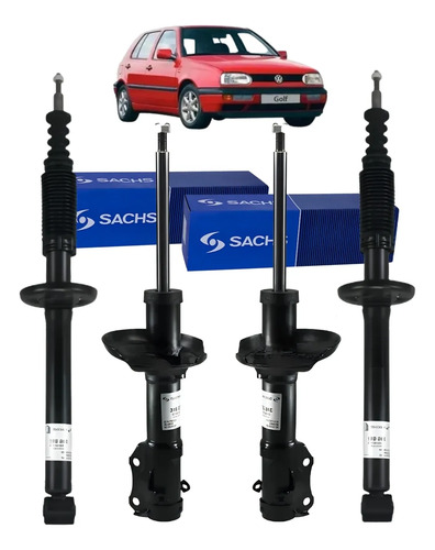 Kit X4 Amortiguadores Sachs Vw Golf Iii 1.9 Tdi 1.8 Gl — foto 1 de 1