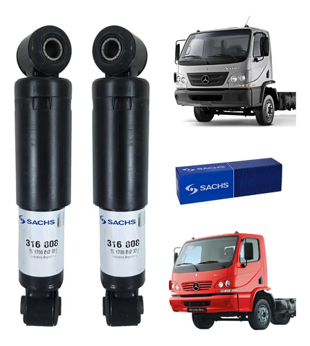 Amortiguadores Delanteros De Cabina Sachs Accelo 815 915c — foto 1 de 1