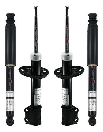 Kit Cuatro Amortiguadores Sachs Chevrolet Agile Desde 2009 — foto 1 de 1