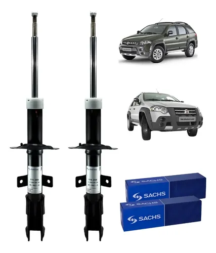 Kit 2 Amortiguadores Delanteros Sachs Palio Adventure Locker — foto 1 de 1