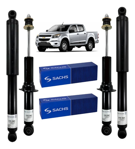 Kit Cuatro Amortiguadores Sachs Chevrolet S-10 Desde 2012 — foto 1 de 1