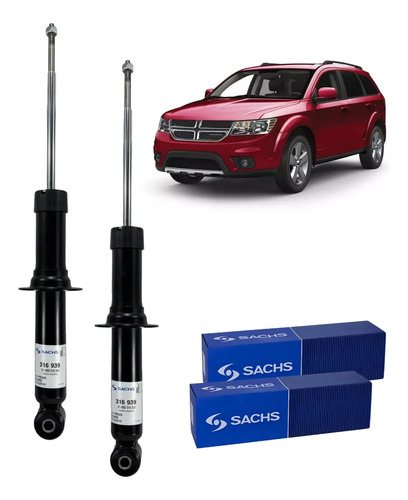 Kit X2 Amortiguadores Traseros Sachs Dodge Journey 2011+ — foto 1 de 1