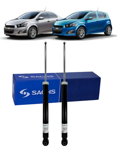Kit X2 Amortiguadores Traseros Sachs Chevrolet Sonic 12+ — foto 1 de 1