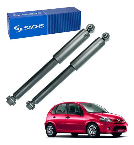 Kit X2 Amortiguadores Traseros Sachs Citroen C3 2005-2012 — foto 1 de 1