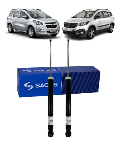 Kit X2 Amortiguadores Traseros Sachs Chevrolet Spin 2013+ — foto 1 de 1