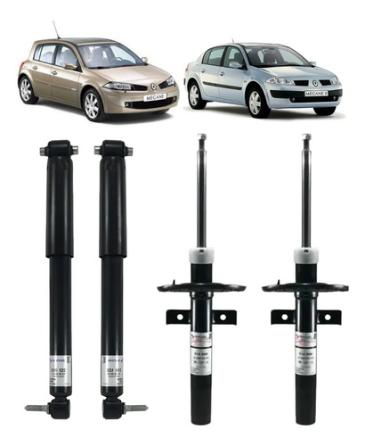 Kit Cuatro Amortiguadores Sachs Renault Megane 2 Desde 2005 — foto 1 de 1