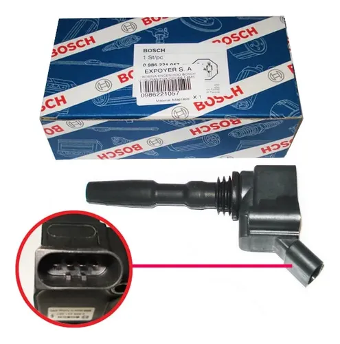 Bobina De Encendido Bosch Suran 1.6 Fox Crossfox Audi A3 1.4 — foto 1 de 1