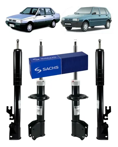 Kit X4 Amortiguadores Sachs Fiat Uno 92-97 / Duna Desde 1992 — foto 1 de 1
