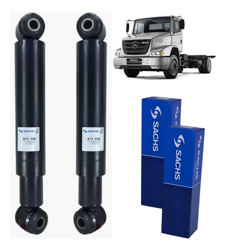 Kit Amortiguadores Traseros Sachs Mercedes Atron 1624-34 — foto 1 de 1