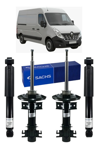 Kit 4 Amortiguadores Sachs Renault Master 3 2013+ — foto 1 de 1