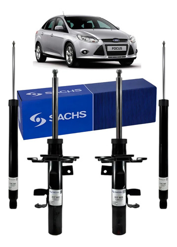 Kit 4 Amortiguadores Sachs Ford Focus 3 2014+ — foto 1 de 1