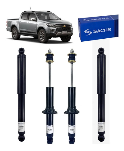 Kit 4 Amortiguadores Sachs Para Chevrolet S10 2017+ — foto 1 de 1