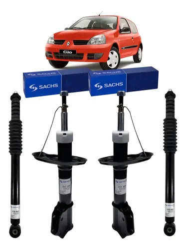 Kit X4 Amortiguadores Sachs Renault Clio 2 1.2 2011-12 — foto 1 de 1